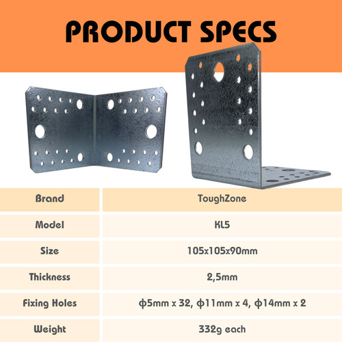 Heavy duty metal - duty, corner