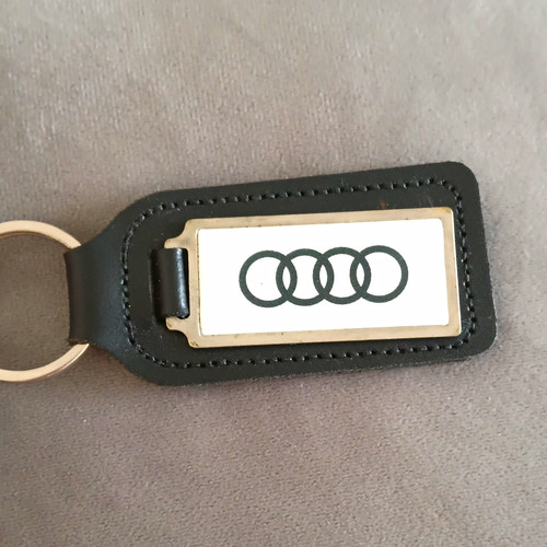 Audi keyring leather fob - audi,