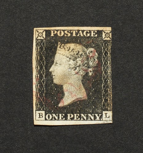 Victoria penny black 1840 - penny,