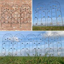 Garden Trellis Panels Black Metal Wire Various Designs Climbing Plant Support 