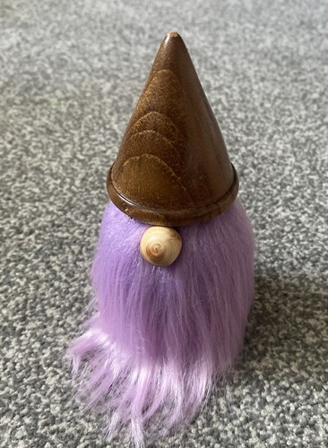 Handcrafted woodturned gonk - handcrafted,