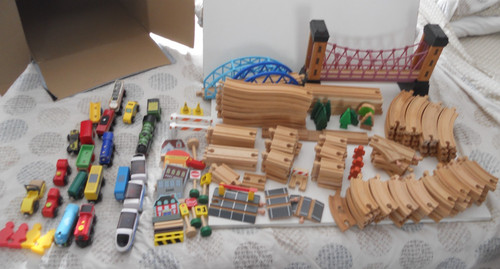 Brio wooden train track - wooden,
