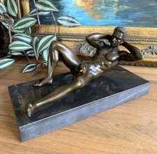 Bronze figure man 25cm erotic - man,