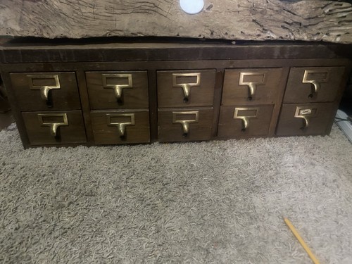 Library index card cabinet - library,
