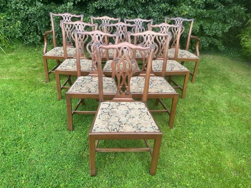 Set antique mahogany - set, 10