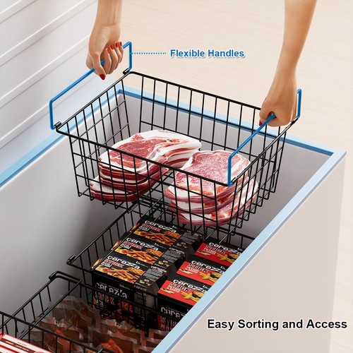 Freezer organizer bins - organizer,