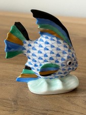 Herend Fish 2.5" High  blue