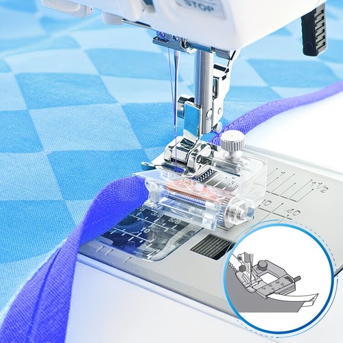 Bias sewing machine presser - machine,