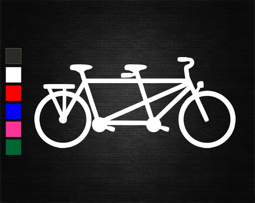 Tandem bike vinyl - vinyl, decal