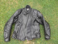 Kushitani Manx Leathers Motorcycling Jacket Vintage medium size USA 46,  EURO 52