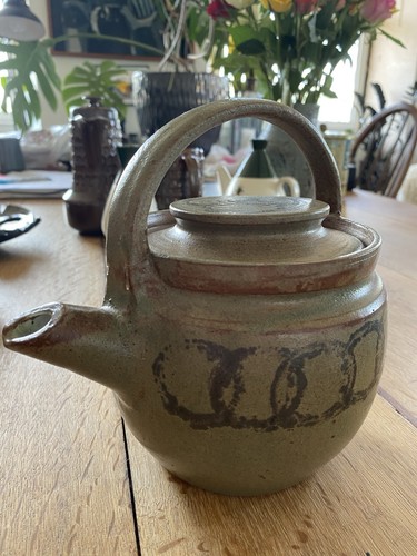 Studio pottery teapot - pottery,