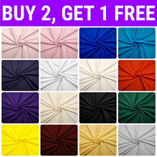 Stretch Jersey Cotton Fabric Material - 150cm (59") Wide - 180gsm - Metre Length