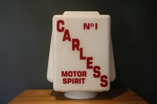 Carless Petrol Pump Globe Glass Oil Gas Automobilia Memorabilia 