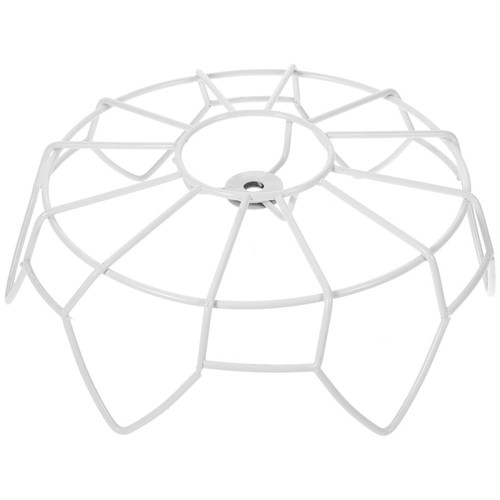 White metal diy lampshade - white,