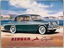 Singer Gazelle Series lll brochure 1958-1959 - #587/H