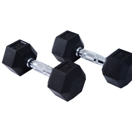 Homcom hexagonal dumbbells set - homcom,
