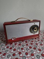 Vintage Pye transistor radio red 1960s not working P1354