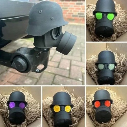 Gas mask helmet trailer hitch - mask,
