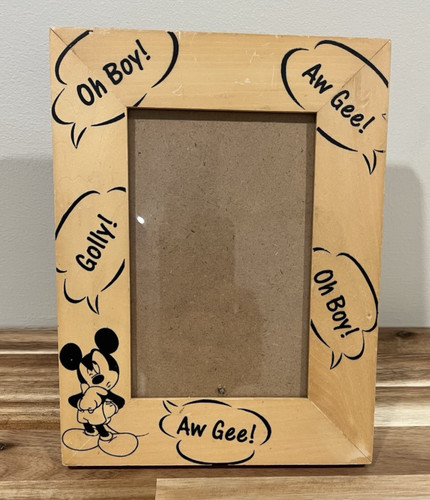 Vtg disney mickey mouse - disney, wooden