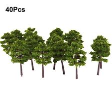 40Pcs N Gauge? Deep Green Model Trees Railway Layout Basic Scenery For Building