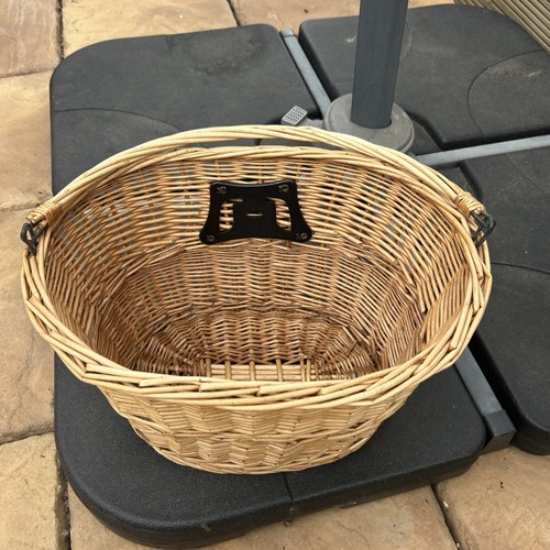 Whicker basket for - basket, bike