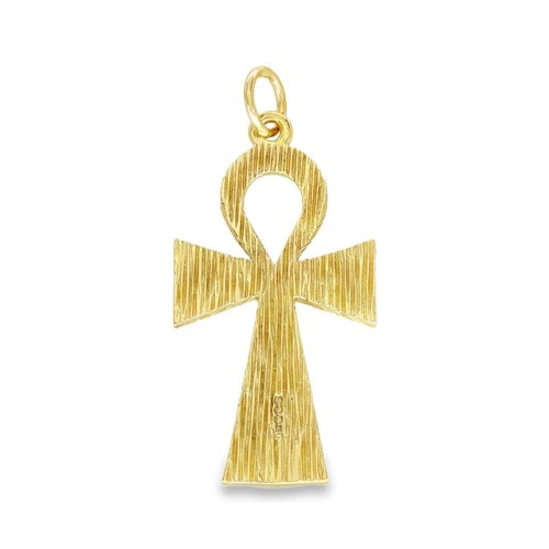 9ct yellow gold large - 9ct, ankh