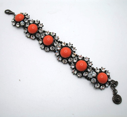 Vintage gaziano faux - faux, coral