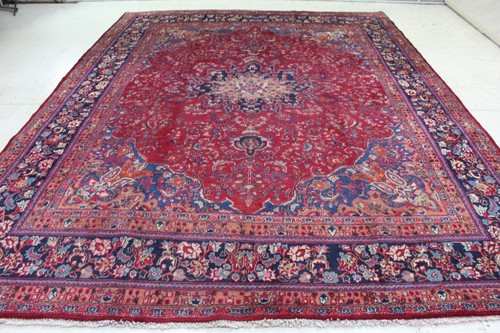 Handmade wool rug red - handmade,