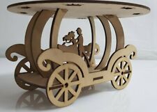 Cupcake Stand Tray Wooden MDF Candy Cart Sweet Carriage Decorative Cupcake decor