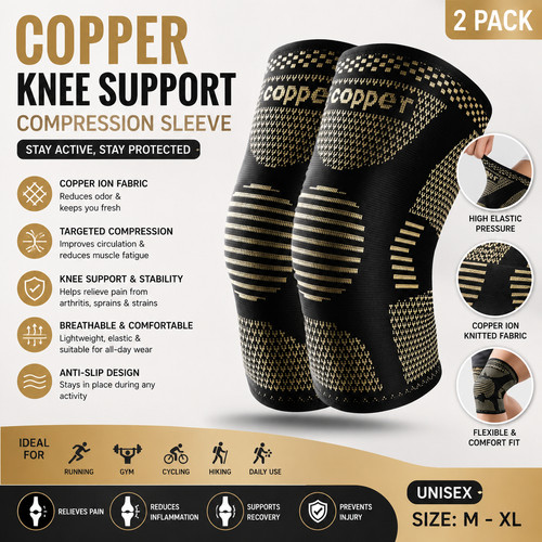 Copper knee support - 2, x