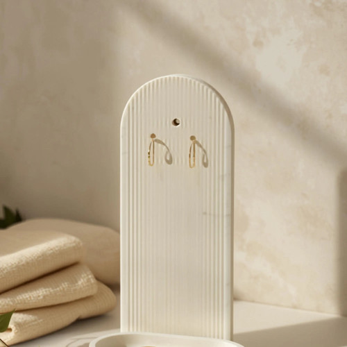 Earring holder stand fluted - stand,
