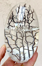 5" GLASS EGG-SHAPED CLOSED