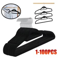 1-100 Velvet Hangers Non Slip