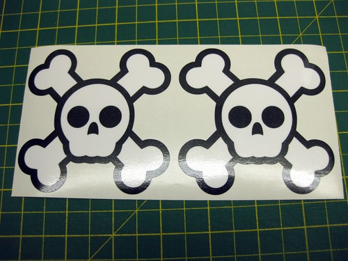 Skull crossbone stickers - , 2