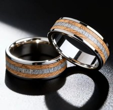 Mens 2 Tone Titanium Wedding