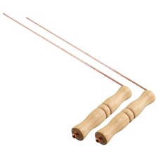 Copper Dowsing Rods Kit for Divination Tool - Natural Wooden Handles5013