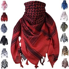 Multifunctional Shemagh Head Scarf - 100% Cotton Shemagh Arab Desert Wrap UK