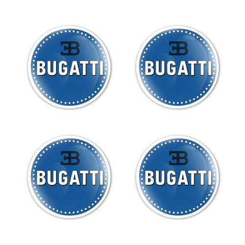 Bugatti stickers domed decals - stickers,