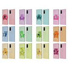 OFFICIAL PLANET CAT ARM CHAIR LEATHER BOOK WALLET CASE FOR SAMSUNG PHONES 1