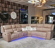 Hannah Beige Microfibre Fabric