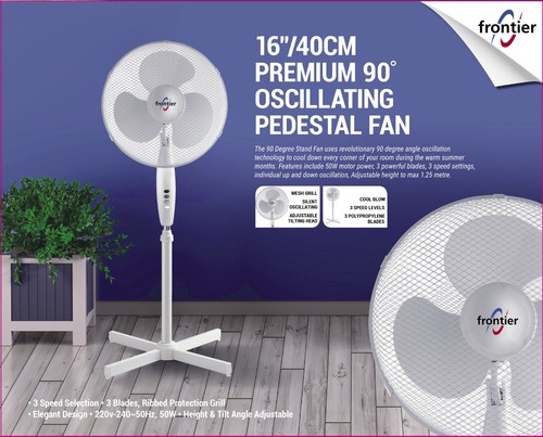 Pedestal fan oscillating 3 - 16",