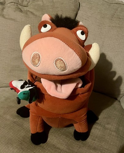 Vintage disney plush pumbaa - disney,
