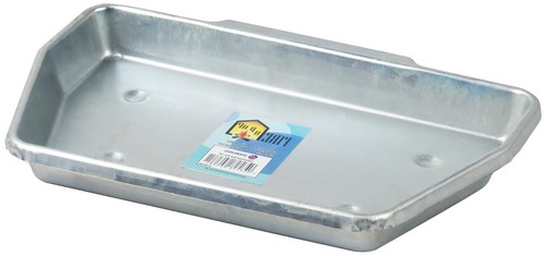 Galvanised metal ashpan - galvanised,