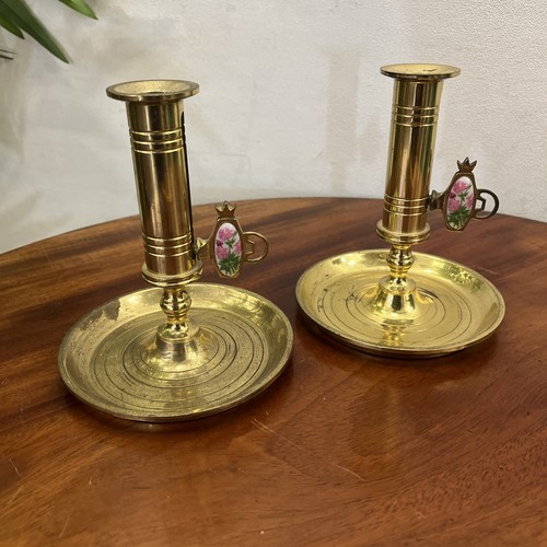 Brass swedish chamberstick - swedish,