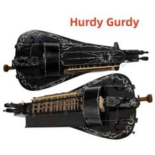 Black Hurdy-gurdy, 6 strings 24 keys Hurdy Gurdy, pretty drawing.Good Sound