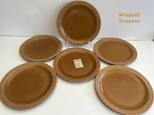 6 HORNSEA SAFFRON SALAD PLATES
