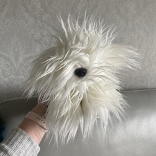 Dulux Dog Fluffy Grey White