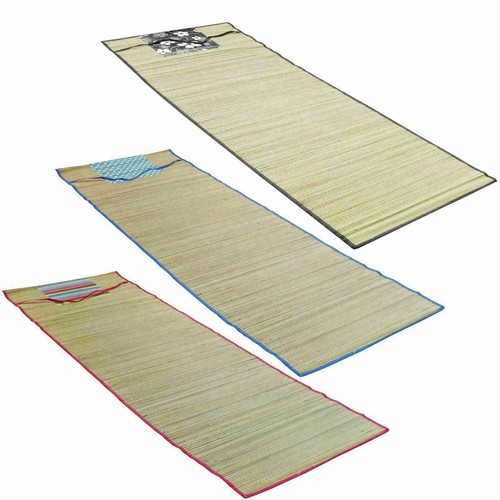 Straw beach mat - beach, roll