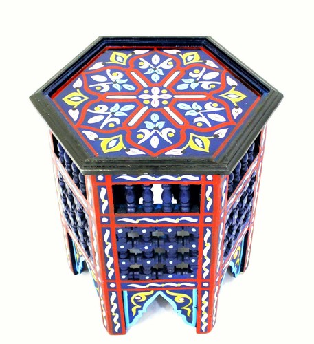 Moroccan side table moucharabi - side,