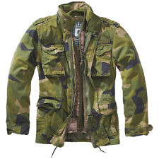 Brandit Classic M65 Mens Field Jacket Lining Hunting Parka Coat Swedish Camo